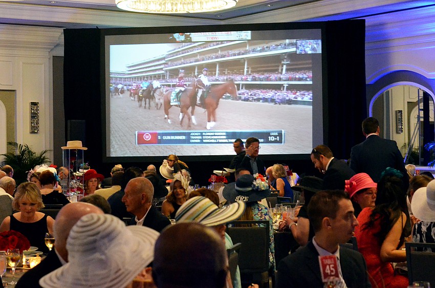 Guests watched the 142nd Kentucky Derby (also known as the greatest two minutes in sports) on multiple big screens in The Ritz-Carlton ballroom.