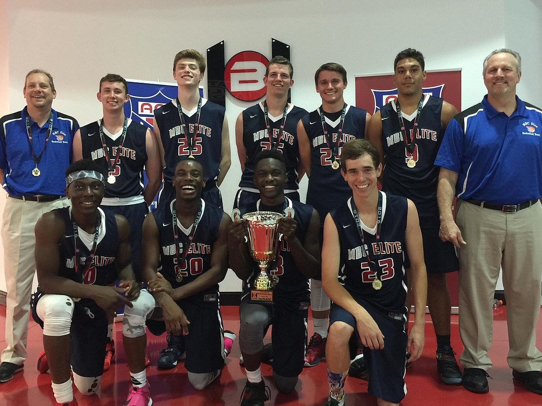 The MBC Elite 17U boys basketball team went 5-0 to win the 2016 AAU Division I state championship May 7-8. (courtesy photo)