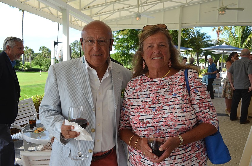 Hugh Fiore, president of the St. Armands Residents Association, with wife, Anne