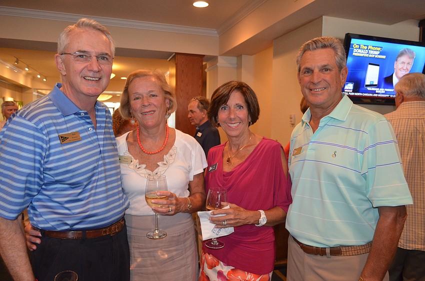 Bob and Marie Hunter with Barb and Bob Chalson