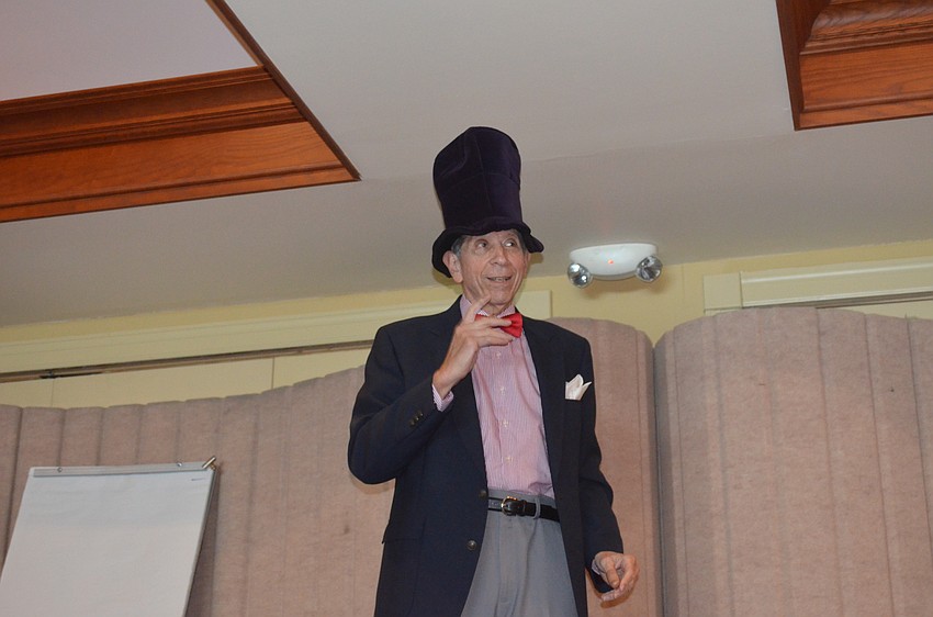 Arnie Kropf wows the audience with his magic.