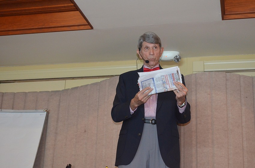 Arnie Kropf wows the audience with his magic.