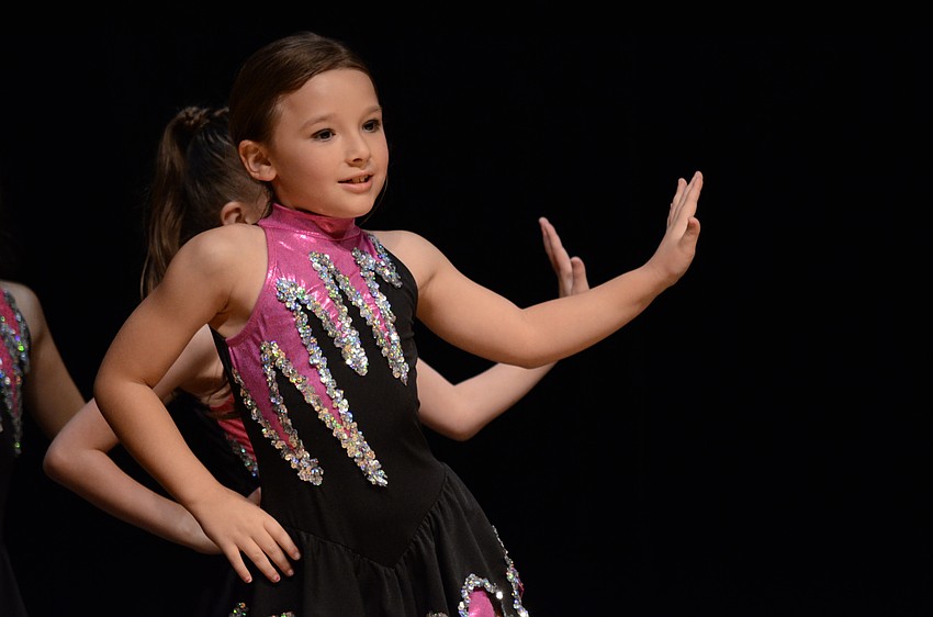 Tara second-grader Ashlyn Henry dances to Too Much.