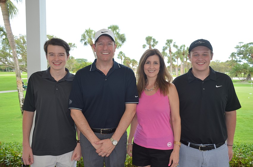 State Senator Bill Galvano, second from left, with son, William, wife, Julie, and son, Michael