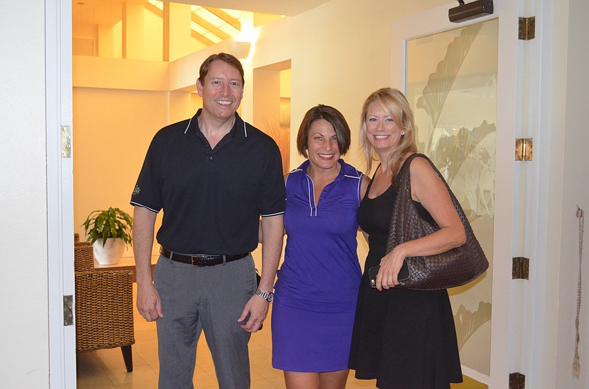 State Senator Bill Galvano with Heather Turnbull and Tracie Hamersley, of Eagle Sponsor Mardi Gras Casino