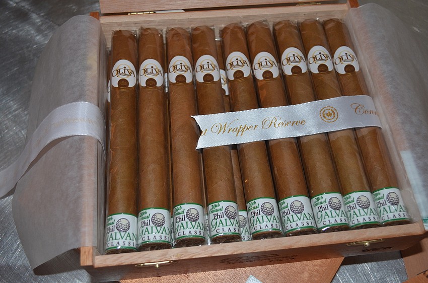 The event featured custom-made Oliva cigars.