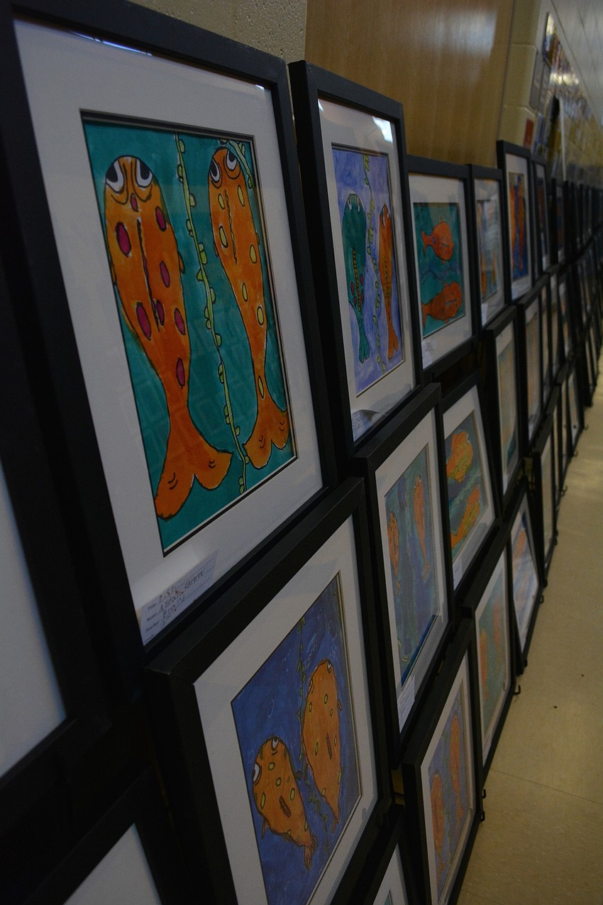 Hundreds of pieces of student art was available for viewing and for purchase.