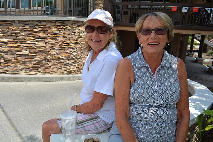 Helen Pratt, of Sarasota, brought her friend, Margaret Kneebone.