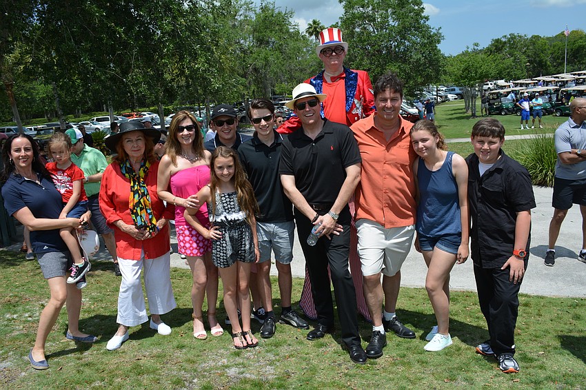 The Galvano family gathers to watch the human cannonball.