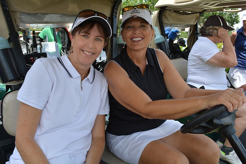 Mary Slicis and Kathy Lehner travel from Venice for the tournament.