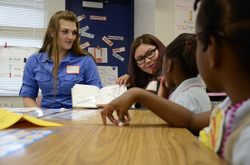 Jaimie Gilmore and Jessica Hernandez read 