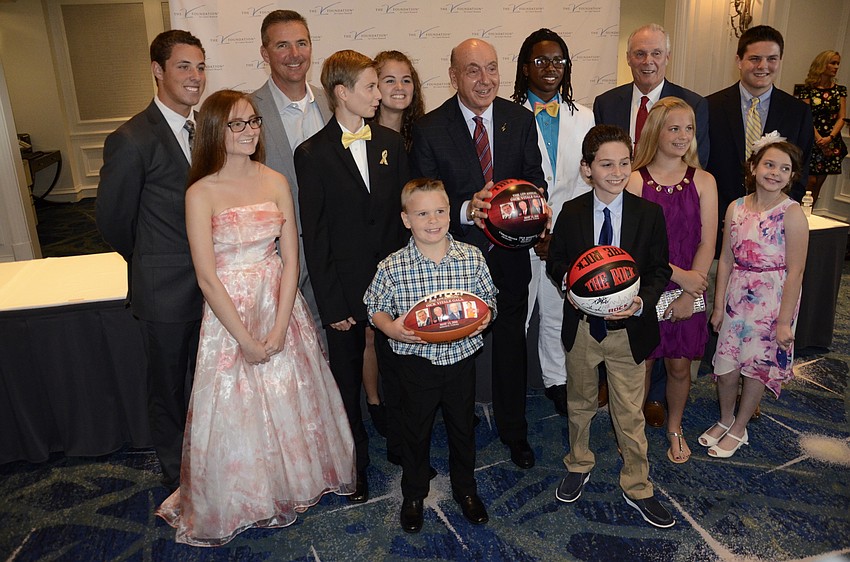 Dick Vitale and the honorees