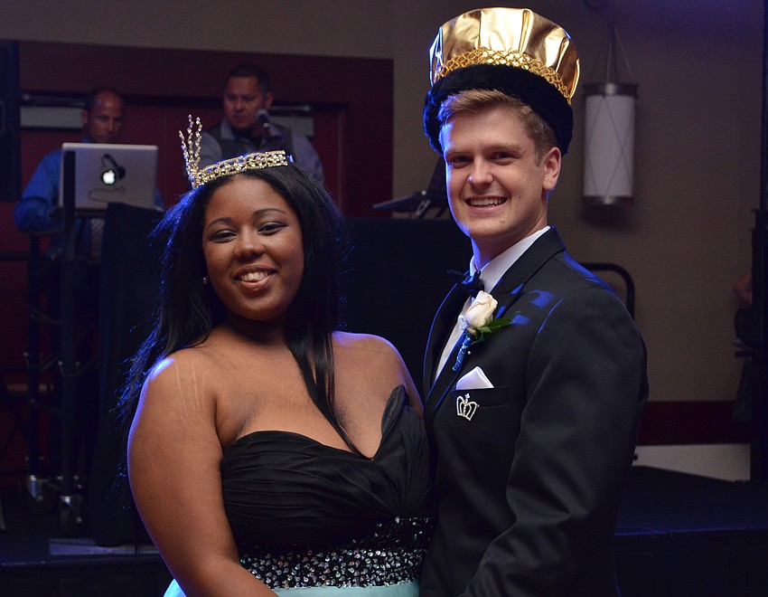 Tyesha Brown and Luke Wright were crowned prom queen and king.