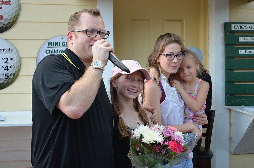 Brain Mariash thanks participants for supporting his daughter, Lexi Mariash's Turtle Inc.