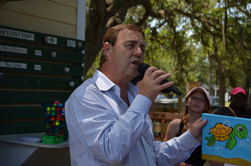 Easter Seals Southwest Florida President and CEO Tom Waters thanks participants for attending.