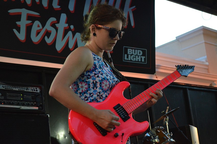 Tomboi performs at the Harvey Milk Festival.
