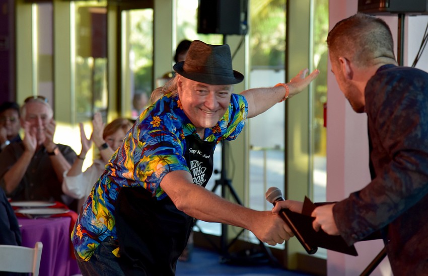 Gary Sweetman walks in the Parade of Chefs.