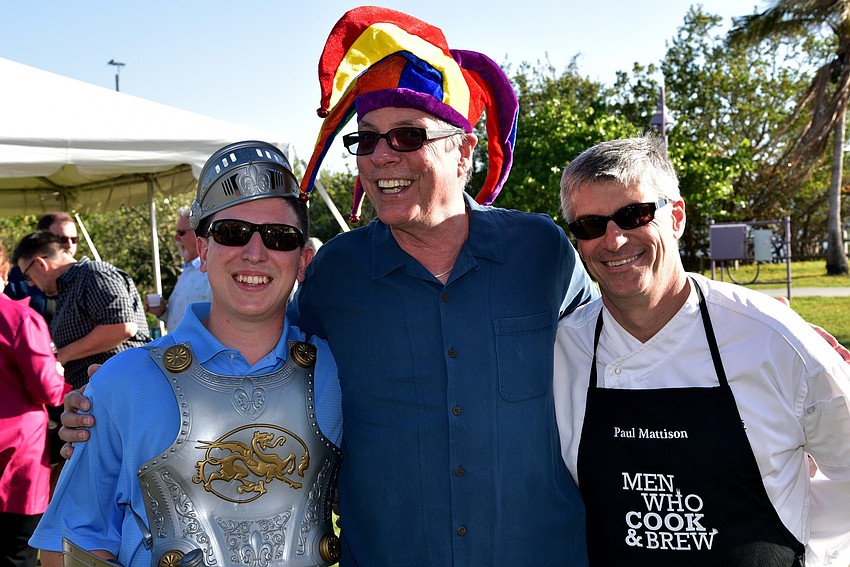 Miles Mattison, Tom Linson and Chef Paul Mattison