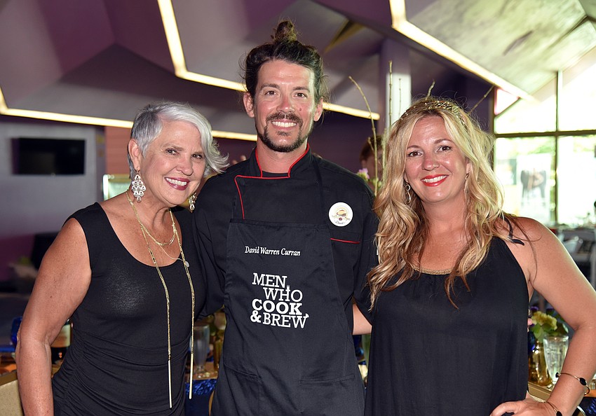 Pam Logan, Chef David Warren Curran and Nikki Logan Curran