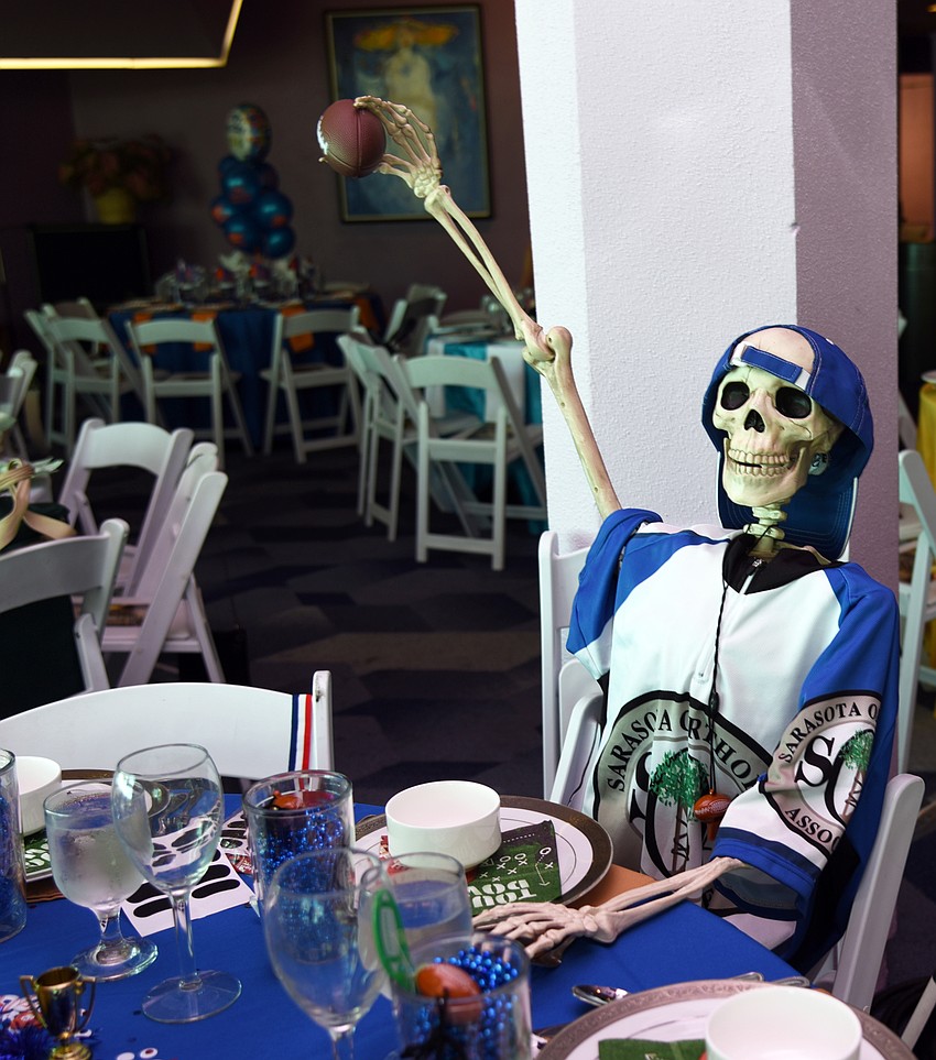 Table 9 had a special guest.