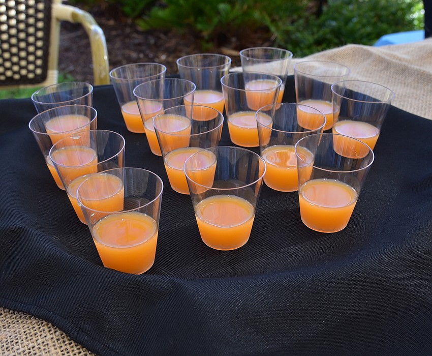 Crop Juice offered juice to guests.
