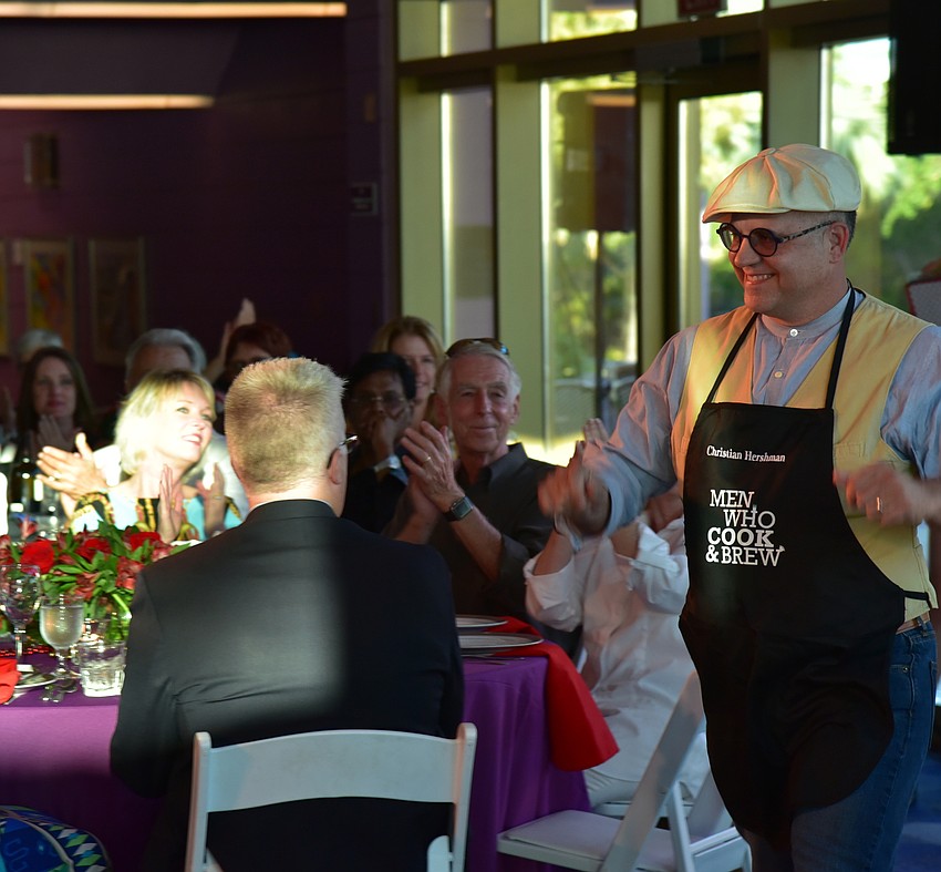 Chef Christian Hershman walks in the Parade of Chefs