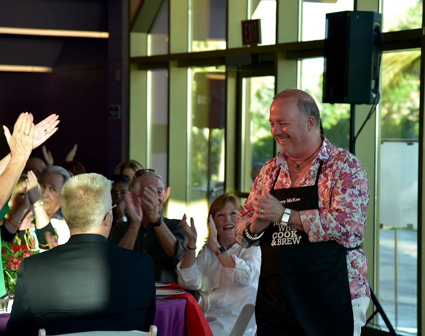 Chef Terry McKee walks in the Parade of Chefs