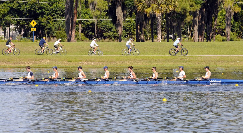 The Sarasota Crew Men's Youth Lightweight 8+ finished second with a time of 6 minutes, 25.730 seconds.
