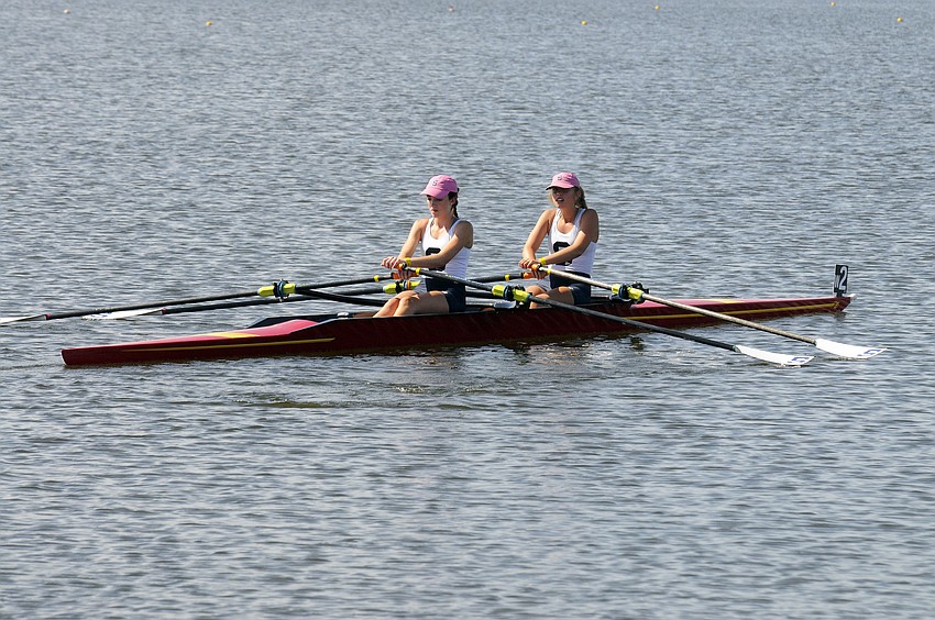 Sarasota Crew's Daryn Wagner and Julia Yurus finished fifth in the Women's U17 2x.