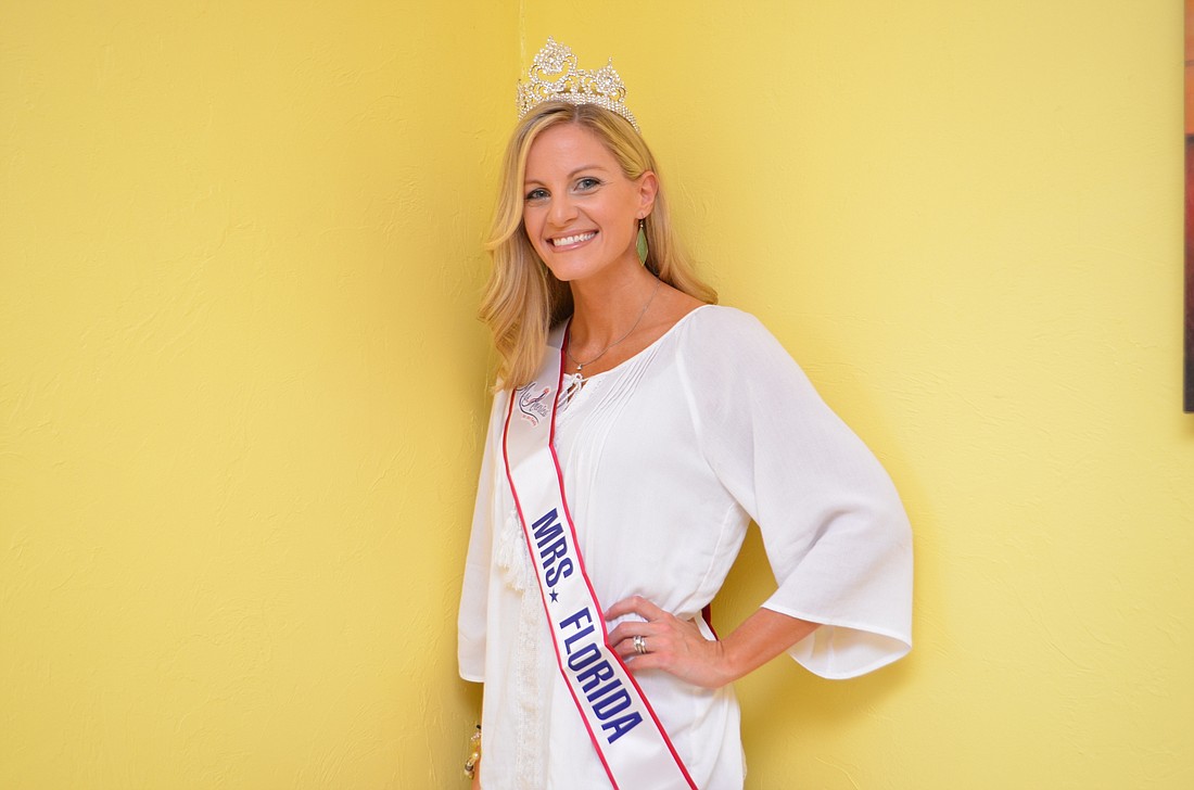 After representing Sarasota in the Mrs. Florida pageant, Rachael Neudecker prepares for the Mrs. America pageant in August.