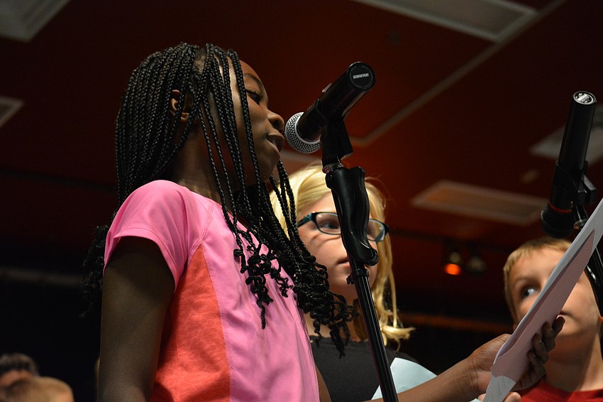 Adwoa Sanka doesn't like changes in the weather, giving her classmates a chance to sing about it.