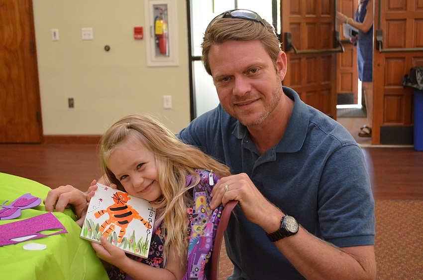 Isabella and her father Damon Egglefield.