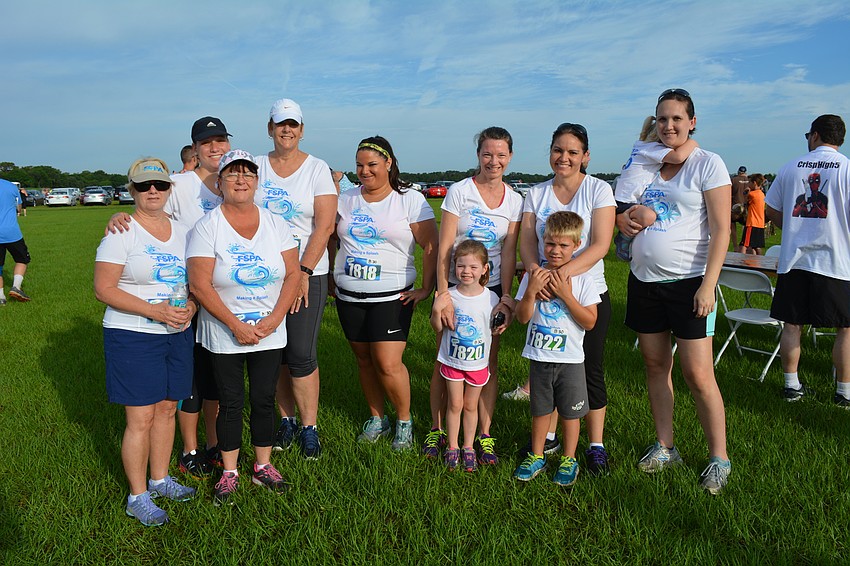 A group from the Florida Swimming Pool Association was ready to have fun.