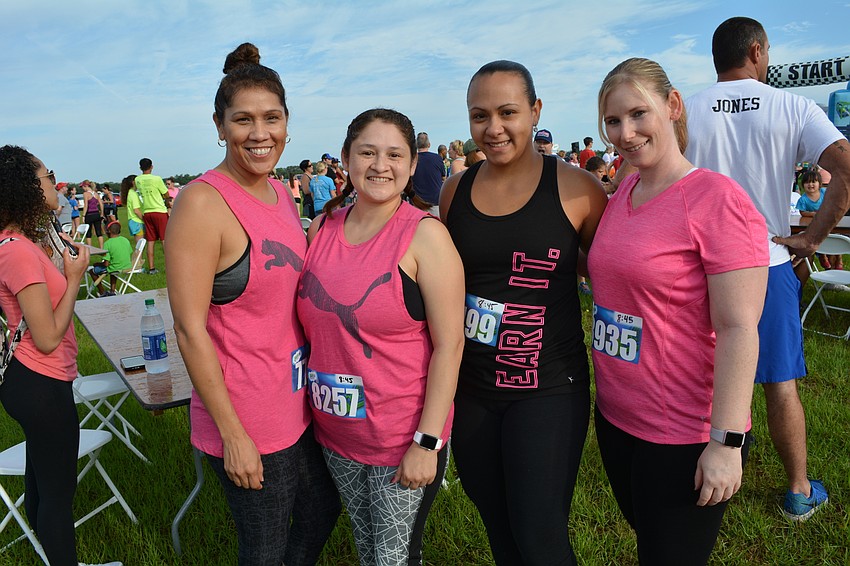 Aurora Santiago, Andrea Padron, Ashley Tarver and Tia Blacketer were eager for some friendly competition.