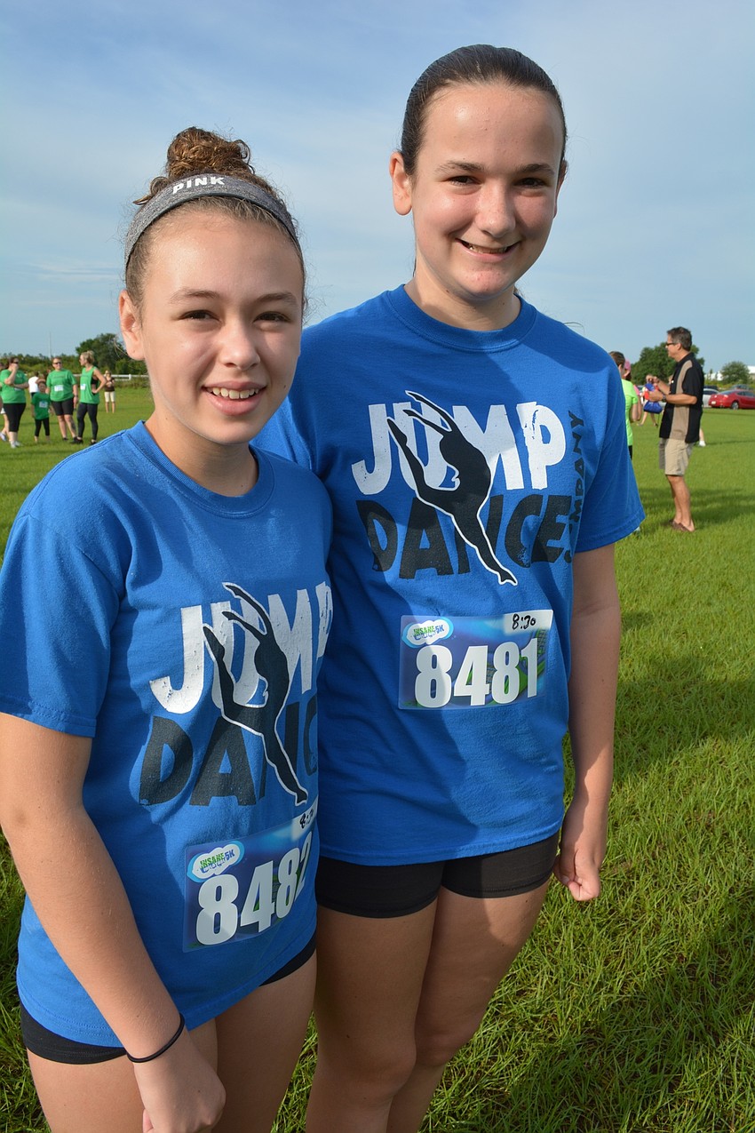 Nolan Middle School students Sophia Vlasha and Ashley Geaglone said they participated because it looked fun.