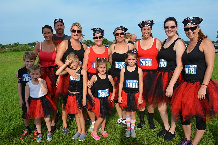 The Surf Pirate team came from Englewood. Team members Dana, Meghan and Madison Lutz also got to see relatives Bill and Nancy Lutz, who live in Tara, while in the area.