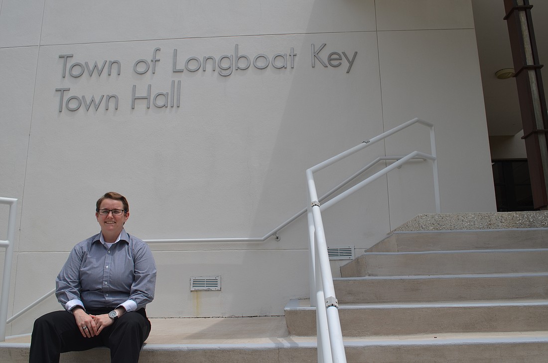 While the town of Longboat Key's new management intern Katie Taylor will focus on shoring up grant money, she will also be involved in the undergrounding and renourishment projects.
