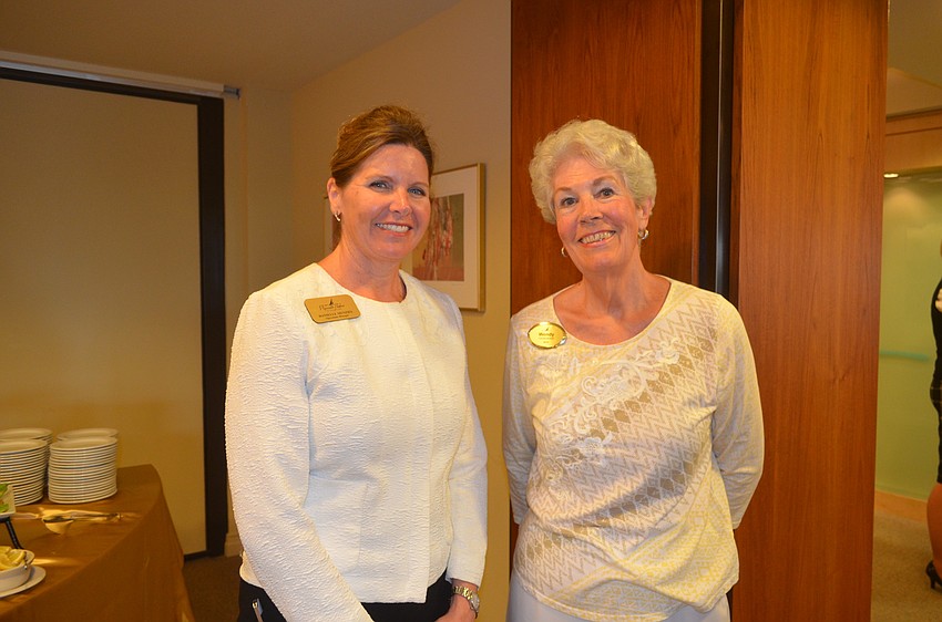 Operations Manager Danielle Menzies and resident Wendy Underwood