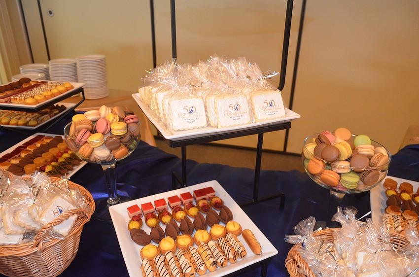 Guests enjoyed a wide selection of desserts.