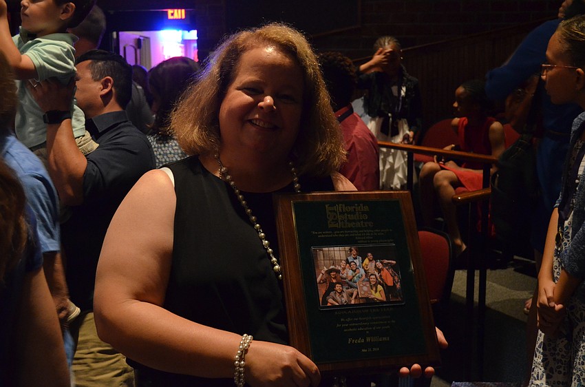 Freda Williams, fourth grade teacher at Pine View, won educator of the year.