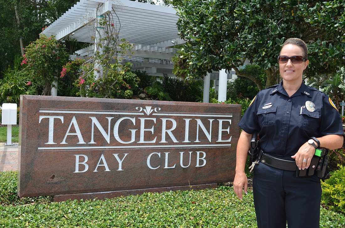 Longboat Key Police Officer Wendy McGinnis staked out a south island condo complex to catch alleged package thieves.