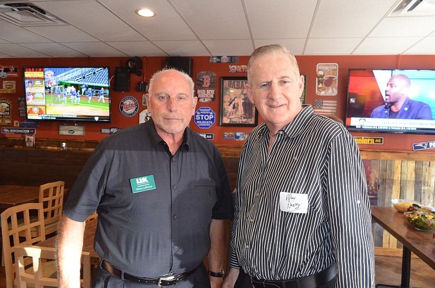 Chamber Ambassador Vince LaPorta and Alan Hazley, of Alan Hazley Financial