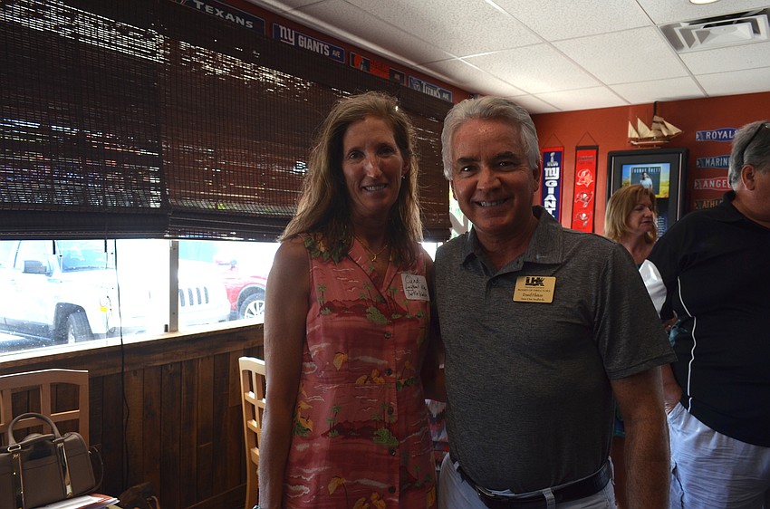 Cyndi Seamon, of Longboat Key Turtle Watch, and David Pilston, of Save Our Seabirds