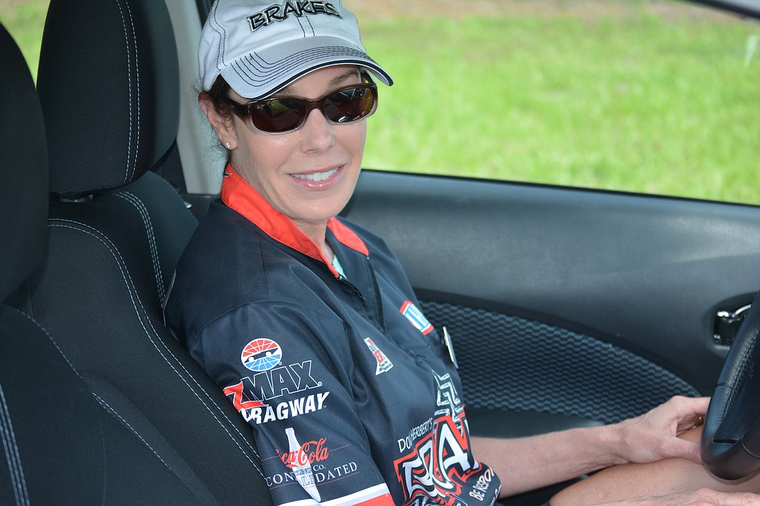 Former professional race car driver Robin Dallenbach was among the instructors at the BRAKES hands-on driving school at Bradenton Motorsports Park.