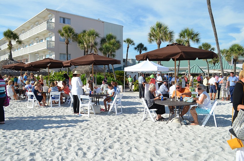 The Sandcastle Resort on Lido Key was the setting for the Tri-Chamber BBQ on the Beach.