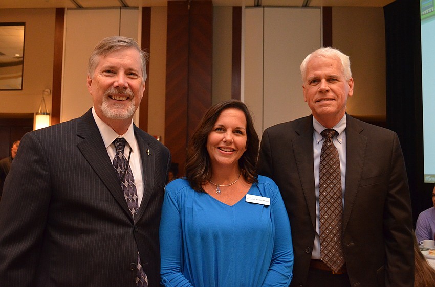 Martin Lange, Bridget Mobley and Dan Bailey