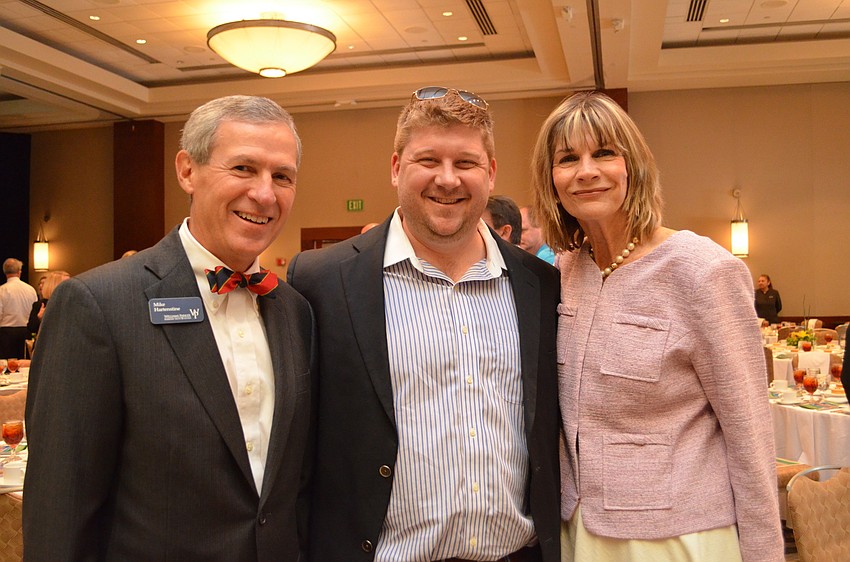 Mike Hartenstine, David Morgan and Sarasota City Commissioner Suzanne Atwell
