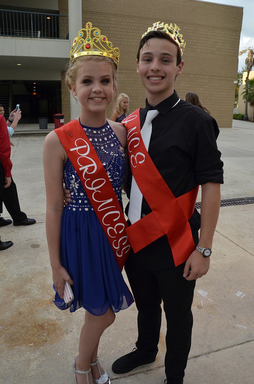 Morgan Hart and Eric Oliveros were crowned the princess and prince of the dance.