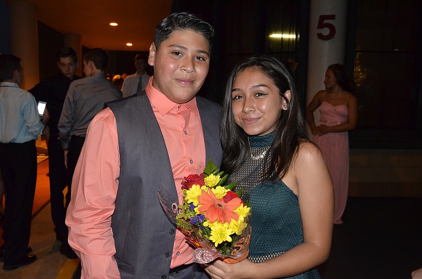 Alexis Hernandez brought flowers to Lissette Trejillo, who said he was her best friend.