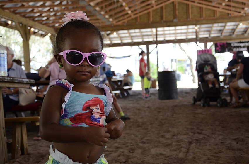 Marlie Hanes of Bradenton stays cool with her stylish shades.
